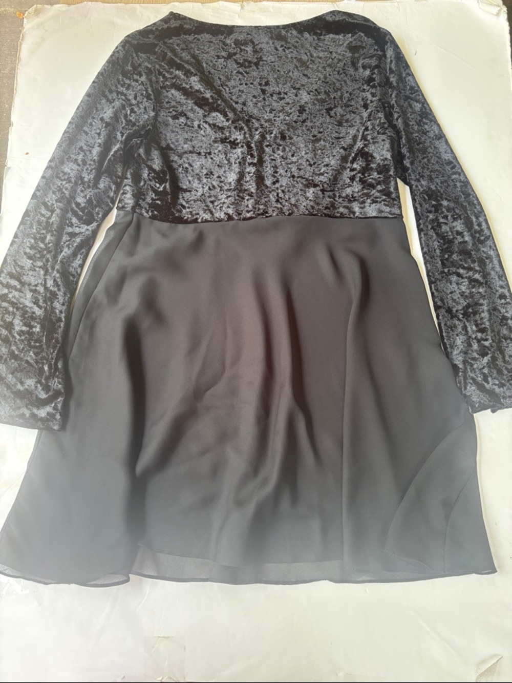 90’s Victoria’s Secret Vintage Gold Label Velvet Mini Dress Tunic Babydoll Large - Picture 12 of 17